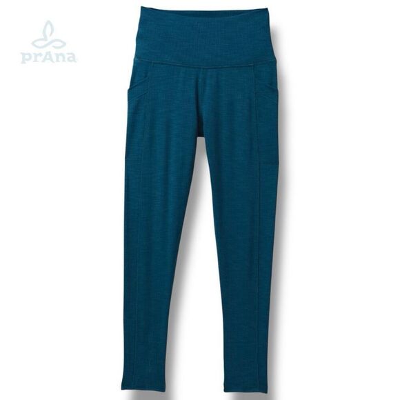 Legging Prana Becksa 7/8 – Taille Haute – Bleu Nautique – Femme – Taille S – Stretch